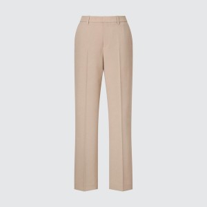 Beige Women Uniqlo AirSense Pants | 5621-ERXCI