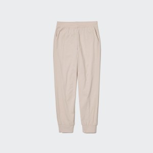 Beige Women Uniqlo Ultra Stretch AIRism Jogger | 4380-NBFWD