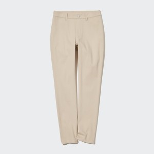 Beige Women Uniqlo Ultra Stretch Leggings Pants | 1826-MXUOQ