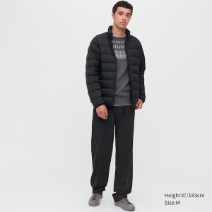 Black Men Uniqlo Ultra Light Down jackets | TUEFJG-187