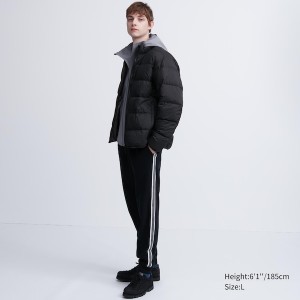 Black Men Uniqlo Ultra Light Down jackets | LAJGER-807