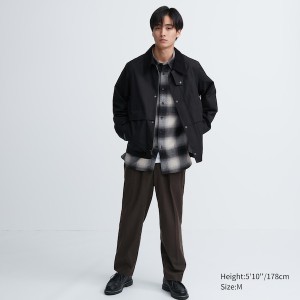 Black Men Uniqlo Utility Short Blouson jackets | IVQXNZ-975