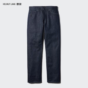 Blue Men Uniqlo Classic Cut Jeans | 5780-TJNXW