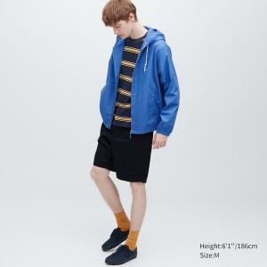 Blue Men Uniqlo Cotton Parka | VSXDZH-680