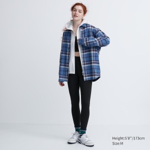 Blue Women Uniqlo Flannel Checked Long-Sleeve Shirts | 4792-VIJRU