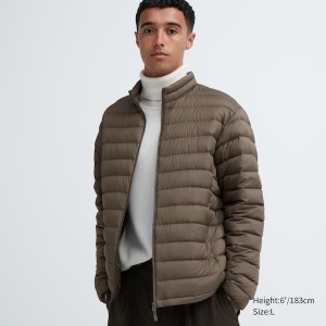 Brown Men Uniqlo Ultra Light Down jackets | HJDLQF-983