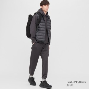 Dark Grey Men Uniqlo Ultra Light Down Vest | IYWXOP-912