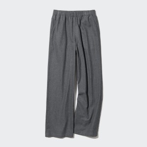 Dark Grey Women Uniqlo Flannel Pants | 1924-RJYWA