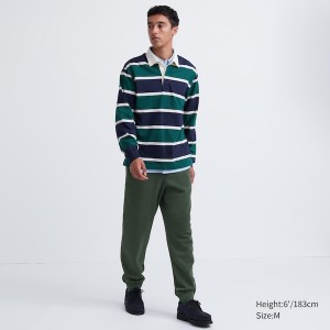 Green Men Uniqlo Sweatpants | 5914-KMUON