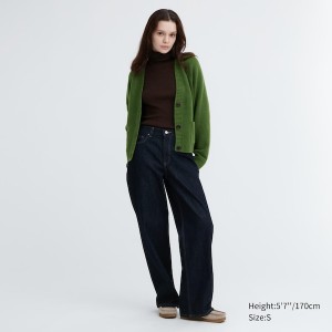 Green Women Uniqlo Souffle Yarn Short Cardigan | 1065-SYPIG