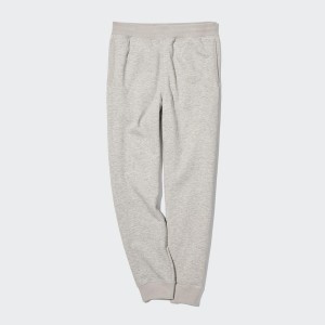 Grey Men Uniqlo HEATTECH Pile-Lined Sweatpants | 0143-ZLQJE