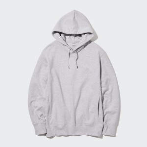 Grey Men Uniqlo Sweat Pullover Long-Sleeve Hoodie | 4650-IWSLF