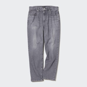 Grey Women Uniqlo Boyfriend Tapered Jeans | 8241-KUAJG