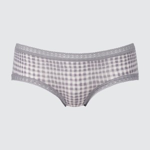 Grey Women Uniqlo Hip Huggers Briefs | 5873-COMLT