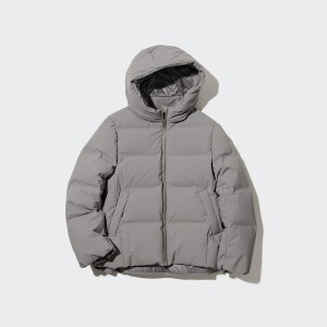 Grey Women Uniqlo Seamless Down Parka | 2189-RWNFC