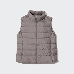 Grey Women Uniqlo Ultra Light Down Vest | 3786-NRCKB