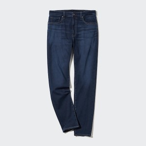 Navy Men Uniqlo EZY Ultra Stretch Jeans | 2381-NTRDO