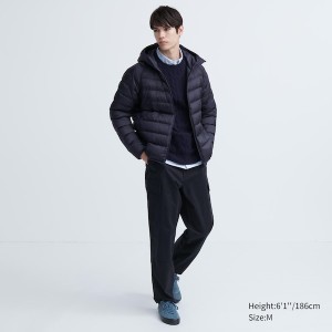 Navy Men Uniqlo Ultra Light Down Parka | XCSMHZ-378