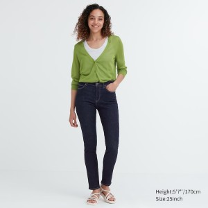 Navy Women Uniqlo Ultra Stretch Jeans | 7306-XBJWM