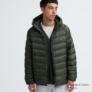 Olive Men Uniqlo Ultra Light Down Parka | CESQUR-943