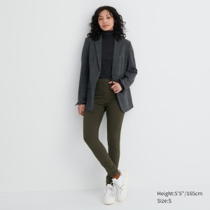 Olive Women Uniqlo HEATTECH Ultra Stretch High-Rise Leggings | 0798-MGXID