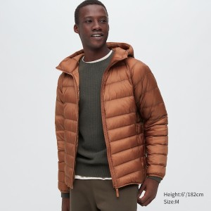 Orange Men Uniqlo Ultra Light Down Parka | 2514-OSNMQ