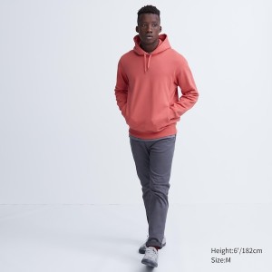 Rose Men Uniqlo Sweat Pullover Long-Sleeve Hoodie | 9081-FSETA