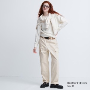 White Men Uniqlo Cargo Pants | 4679-VZUNK