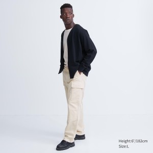 White Men Uniqlo Cargo Pants | 8143-WNCIS