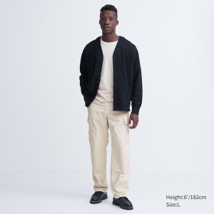 White Men Uniqlo Cargo Utility Work Pants | 5147-TWJYP