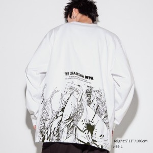 White Men Uniqlo Chainsaw Man × Kosuke Kawamura UT T Shirts | 1037-GHVZS