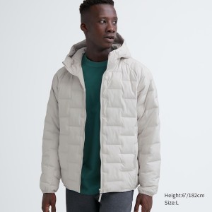 White Men Uniqlo PUFFTECH Parka | MNPLSJ-461