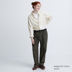 White Women Uniqlo Flannel Long-Sleeve Shirts | 0217-KCIOT