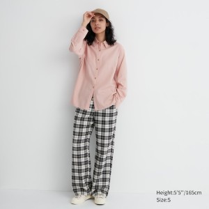 White Women Uniqlo Flannel Pants | 4387-BDAOZ