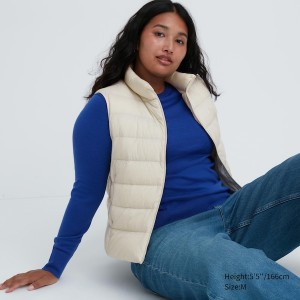 White Women Uniqlo Ultra Light Down Vest | 7092-UGPVQ