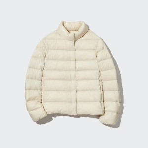 White Women Uniqlo Ultra Light Down jackets | 9508-YMJHT