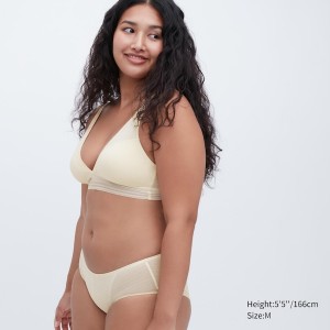 White Women Uniqlo Wireless Bras | 8743-BELIP