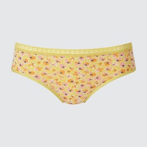 Yellow Women Uniqlo Mid-Rise Briefs | 4803-FTAZJ