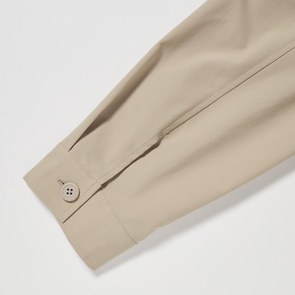 Beige Men Uniqlo AirSense Shirt jackets | ZJUQPH-945