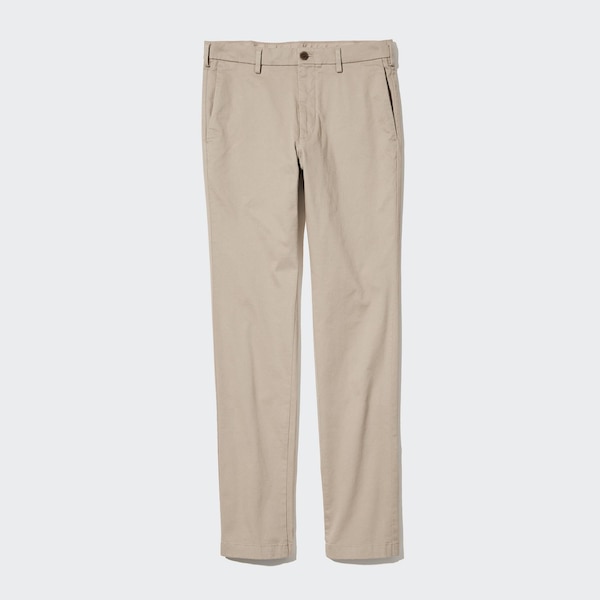 Beige Men Uniqlo Slim-Fit Chino Pants | 0327-EKGJR