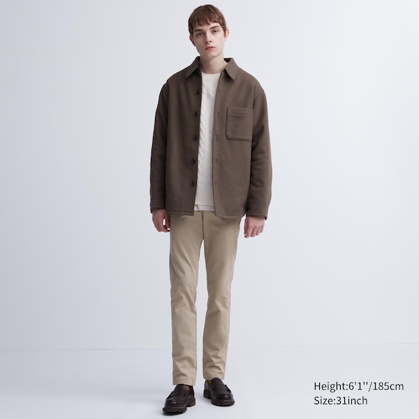 Beige Men Uniqlo Slim-Fit Chino Pants | 0327-EKGJR