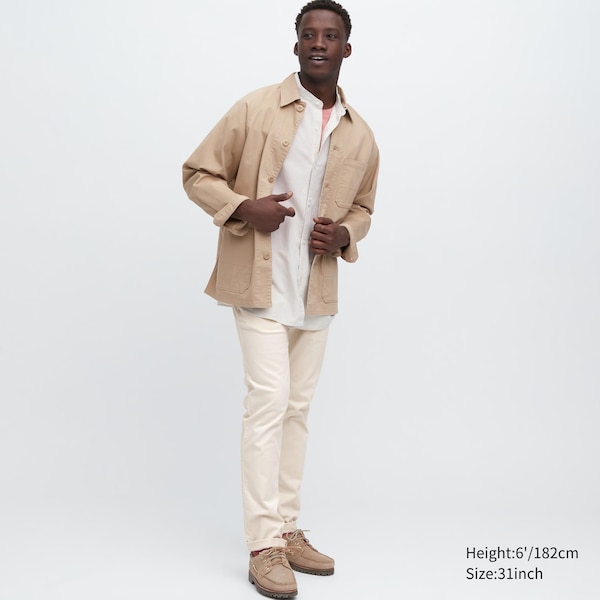 Beige Men Uniqlo Slim-Fit Chino Pants | 3657-RFYHU