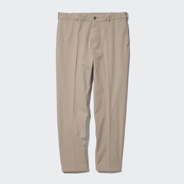 Beige Men Uniqlo Smart Ankle Pants | 8735-GIMRT