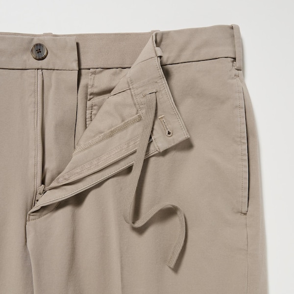 Beige Men Uniqlo Smart Ankle Pants | 8735-GIMRT