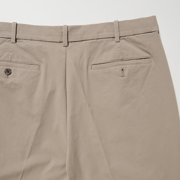 Beige Men Uniqlo Smart Ankle Pants | 8735-GIMRT