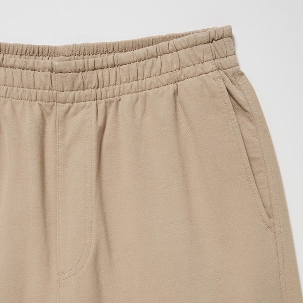 Beige Men Uniqlo Washed Jersey Ankle Pants | 0264-FNXSK