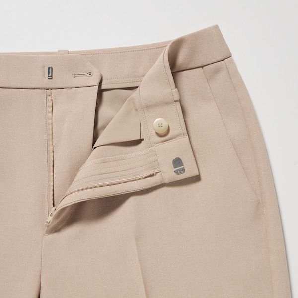 Beige Women Uniqlo AirSense Pants | 5621-ERXCI