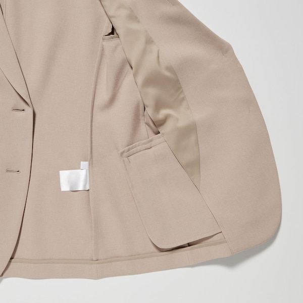 Beige Women Uniqlo AirSense jackets | 0875-WKGTP