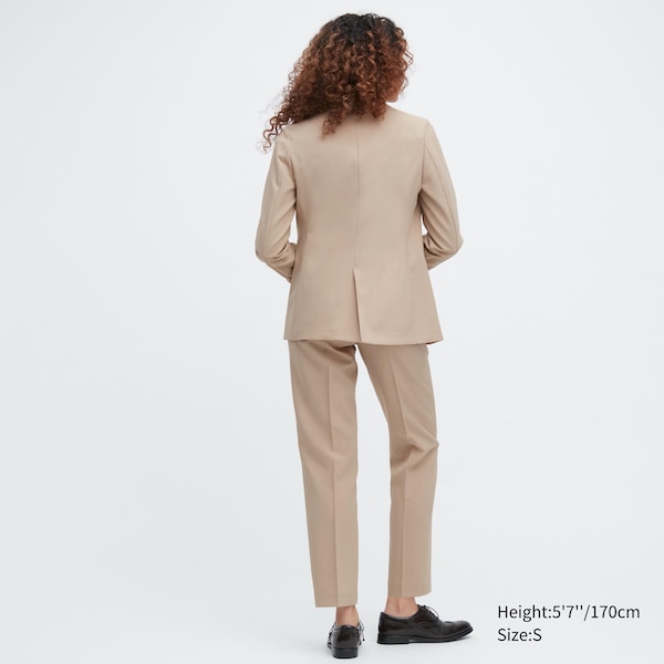 Beige Women Uniqlo AirSense jackets | 0875-WKGTP