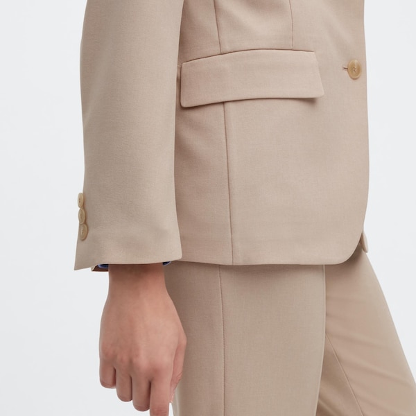 Beige Women Uniqlo AirSense jackets | 0875-WKGTP